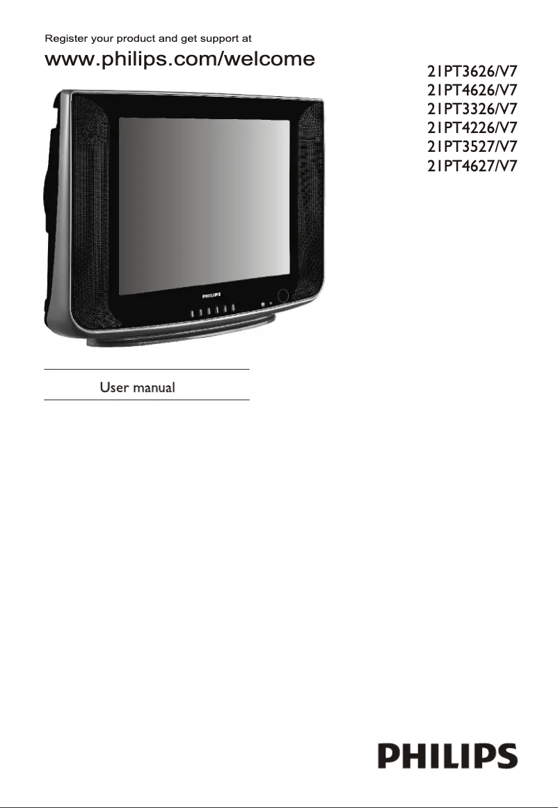 Page n°1 - Manuel utilisateur Philips 21PT3527