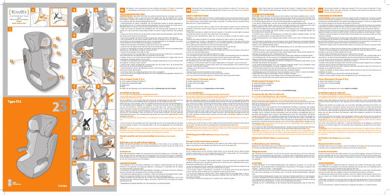 Página 1 del manual Manual de usuario Nania R-Way Luxe