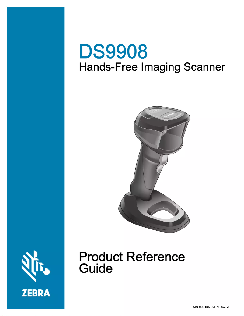 Page 1 de la notice Manuel utilisateur Zebra DS9908
