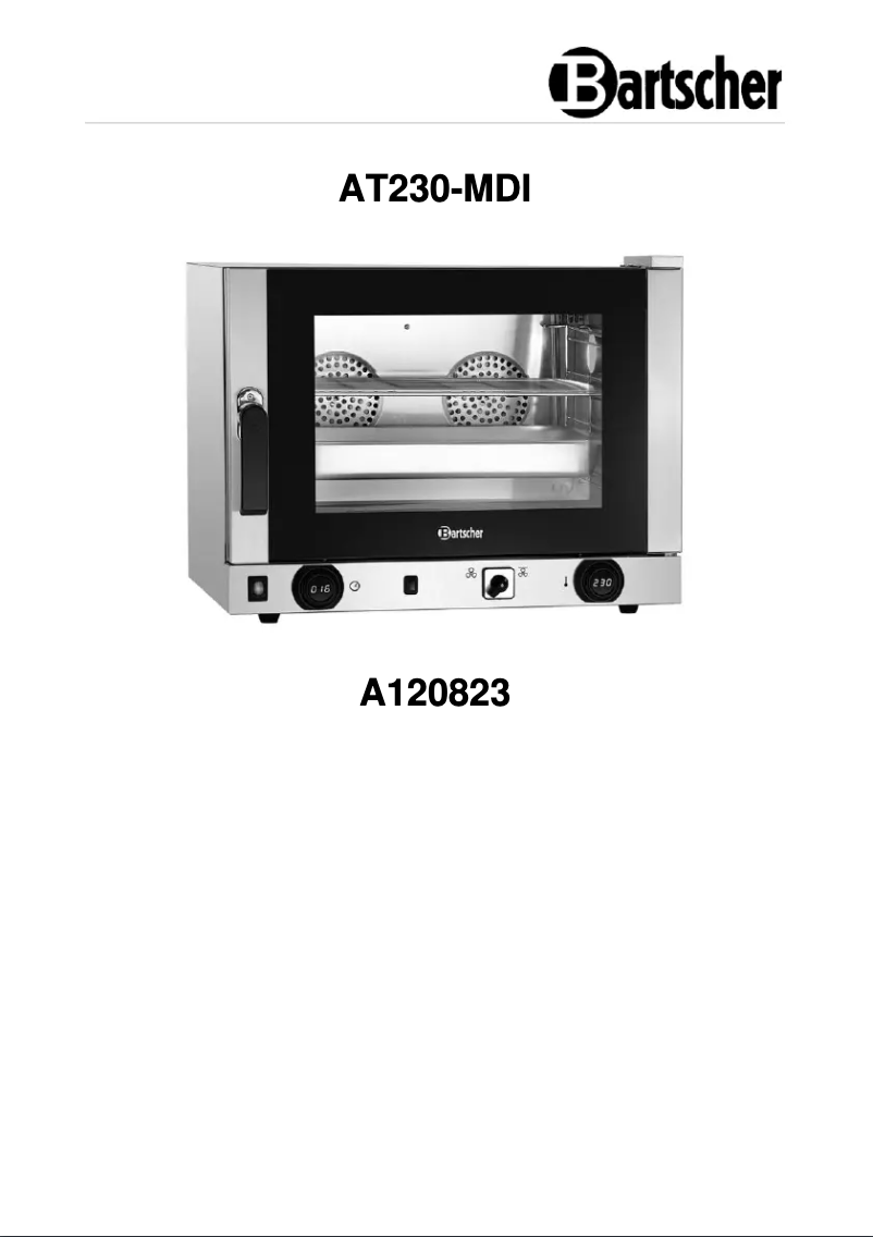 Page 1 de la notice Manuel utilisateur Bartscher AT230-MDI