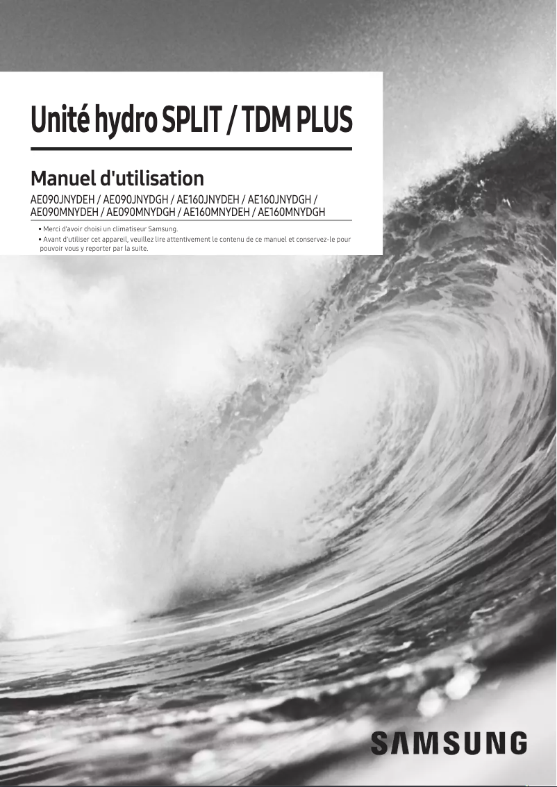 Página 1 del manual Manual de usuario Samsung AE160MNYDGH