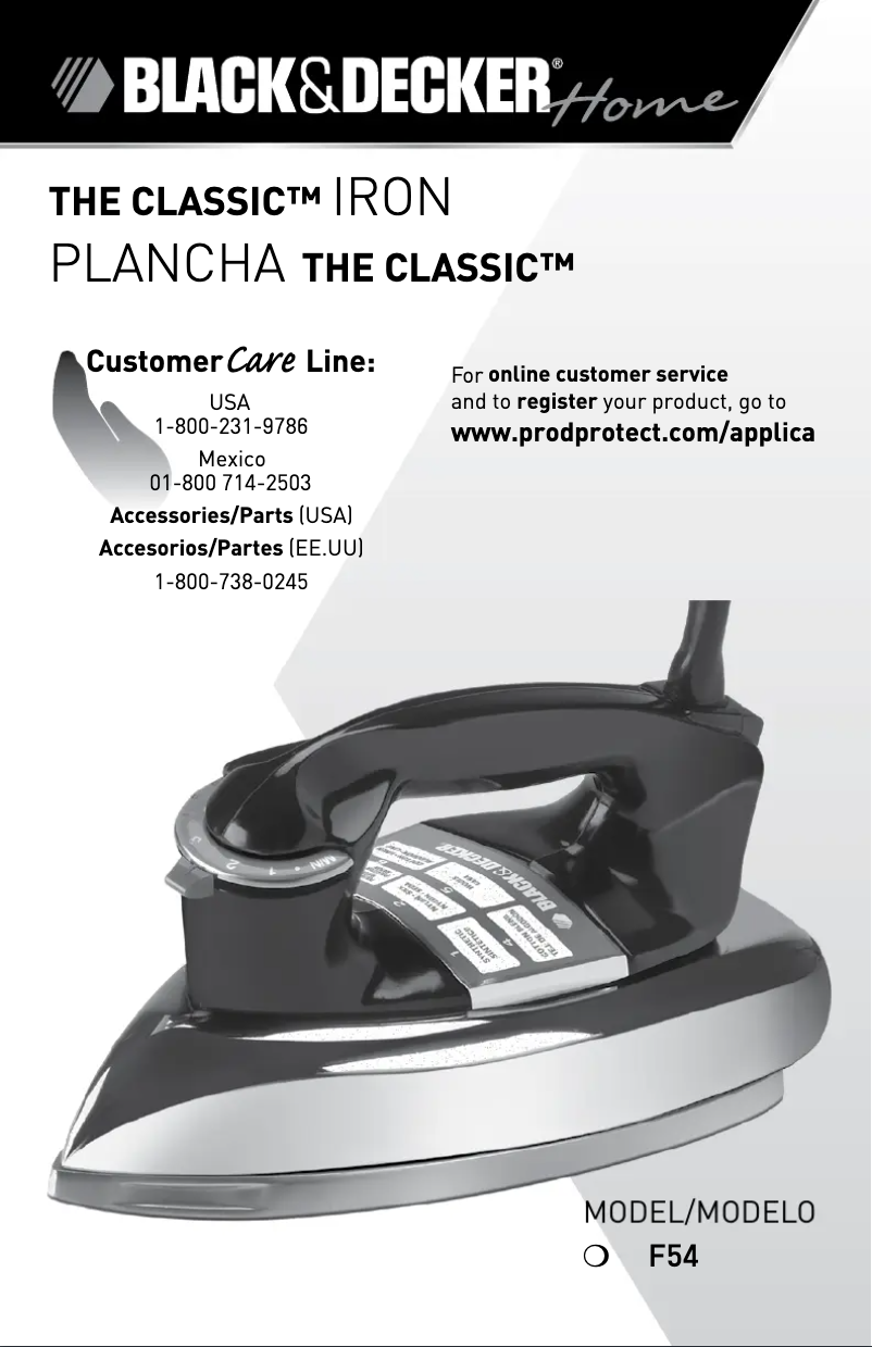 Page n°1 - Manuel utilisateur Black & Decker F54