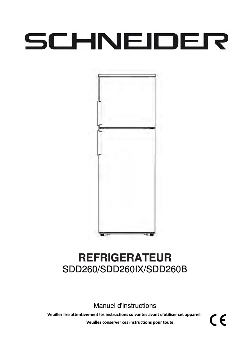 Página 1 del manual Manual de usuario Schneider SDD260IX