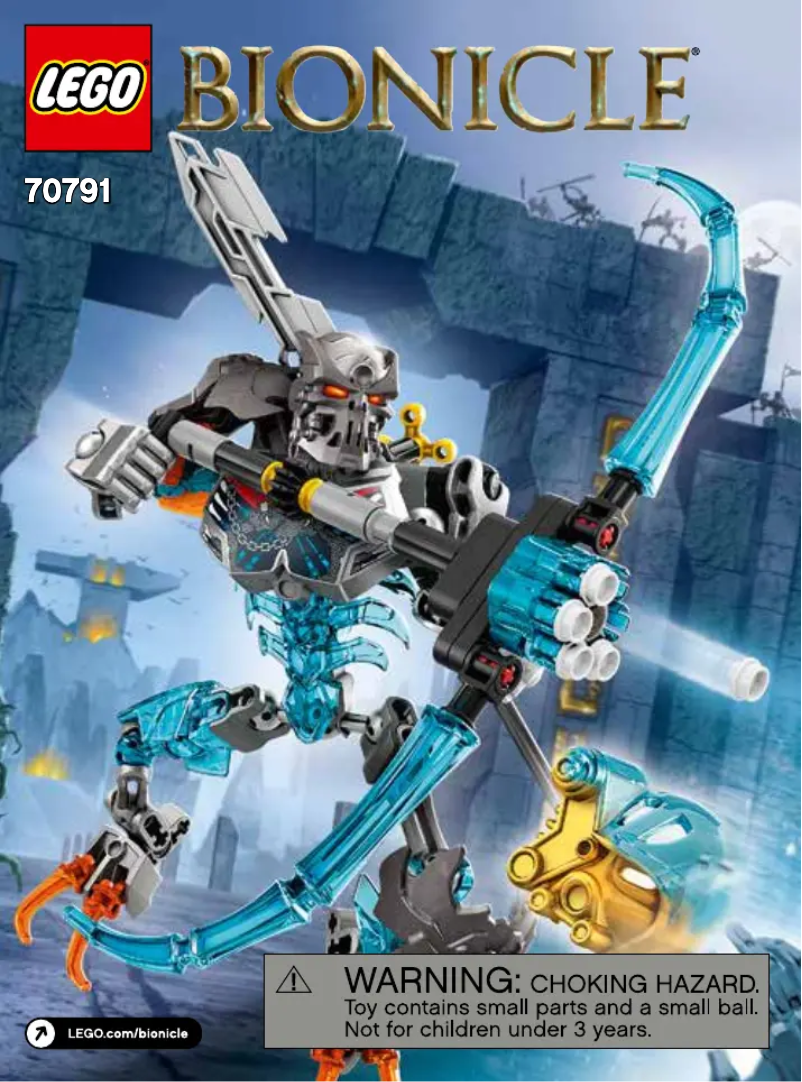 Page 1 de la notice Manuel utilisateur Lego Bionicle 70791