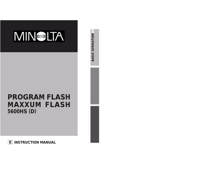 Página 1 del manual Manual de usuario Konica Minolta 5600HS