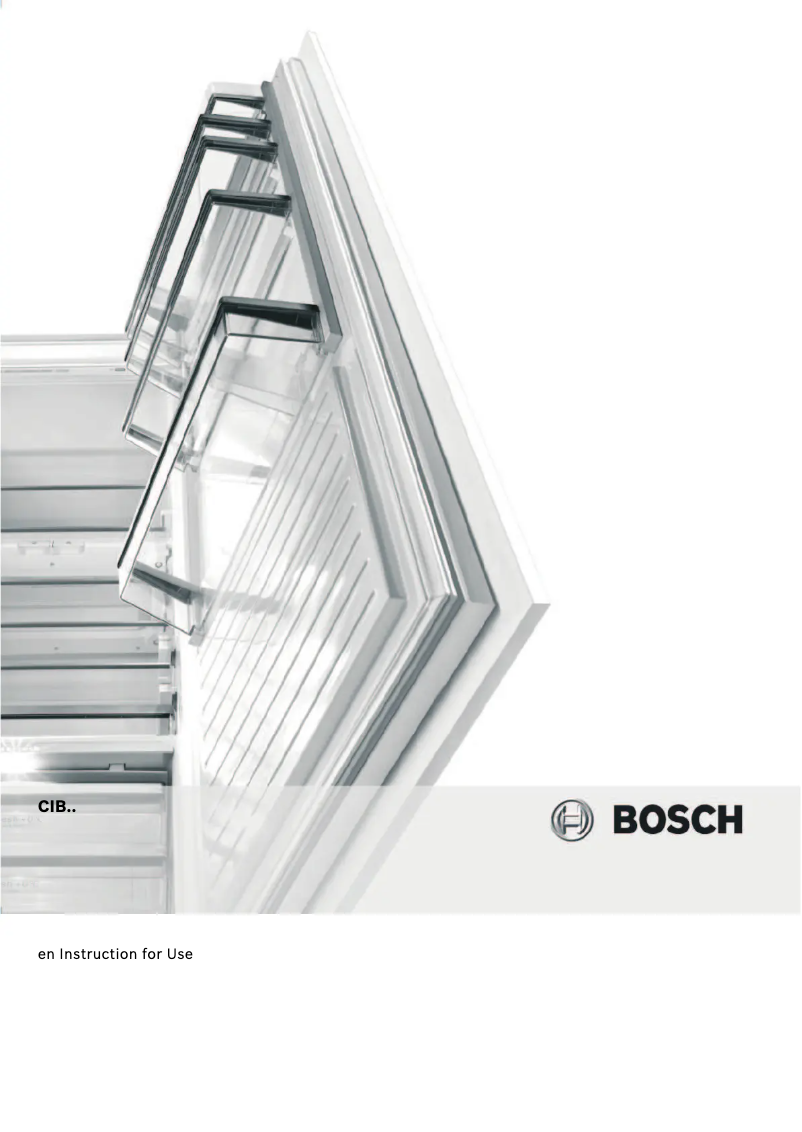 Page 1 de la notice Manuel utilisateur Bosch CIB36P01