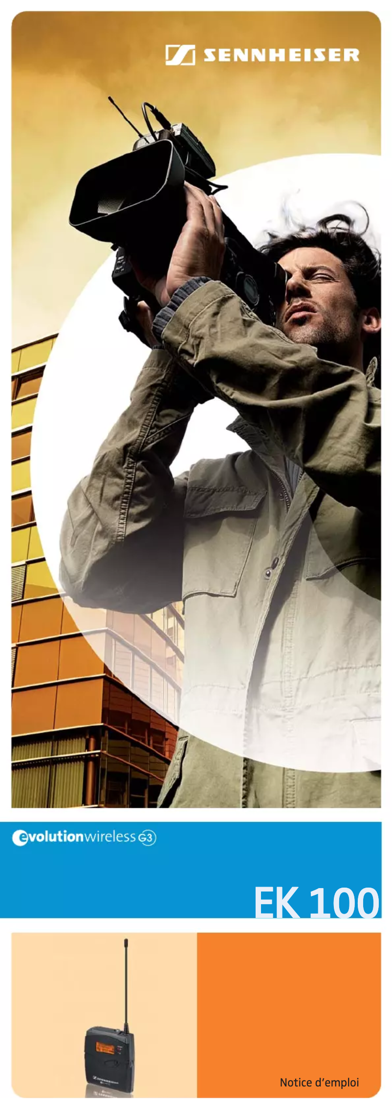 Page 1 of the manual User Manual Sennheiser EK 100 G3