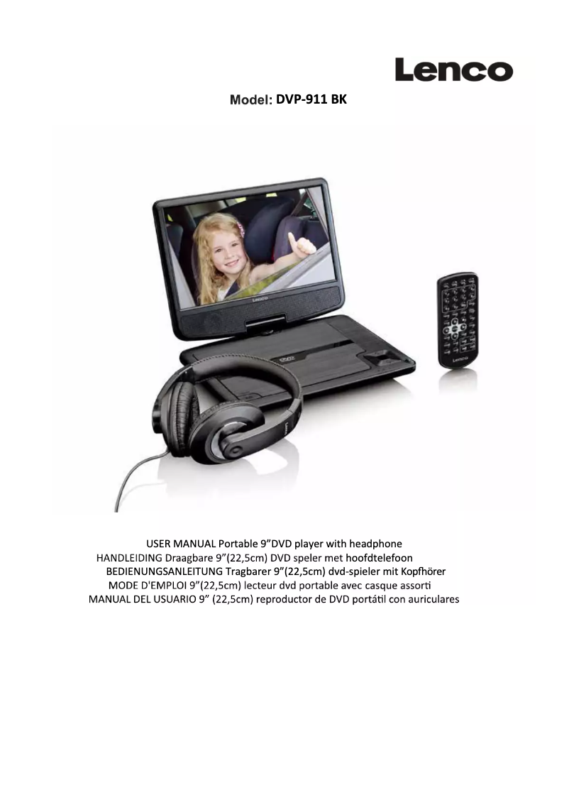 Página 1 del manual Manual de usuario Lenco DVP-911