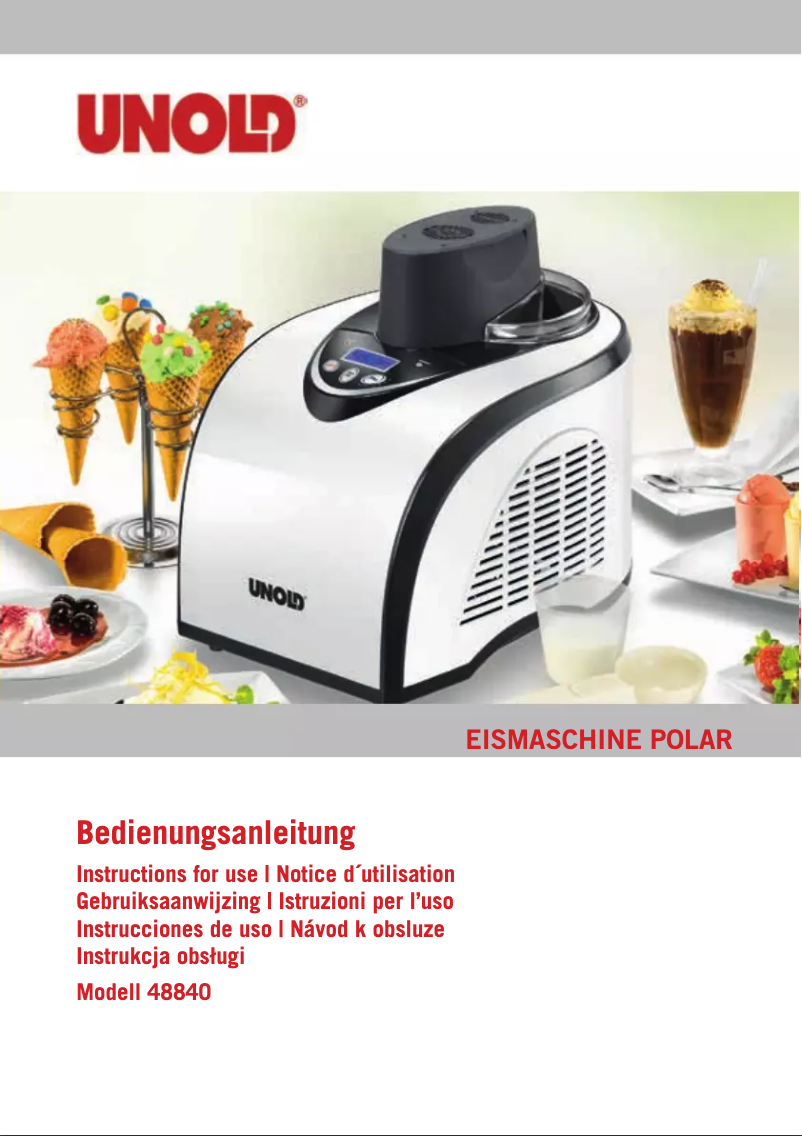 Page 1 de la notice Manuel utilisateur Unold Polar