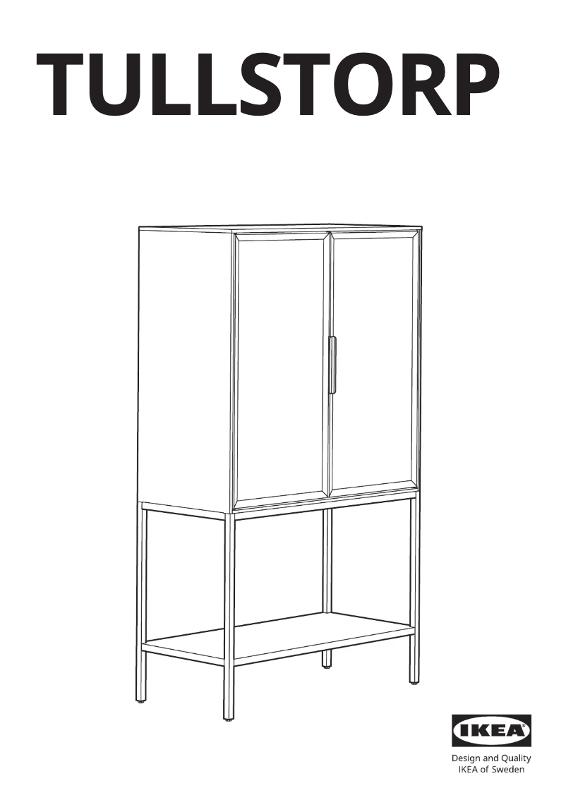 Page 1 de la notice Manuel utilisateur Ikea TULLSTORP 704.984.35