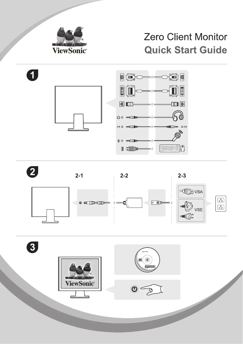 Página 1 del manual Guía de inicio rápido Viewsonic SD-Z225