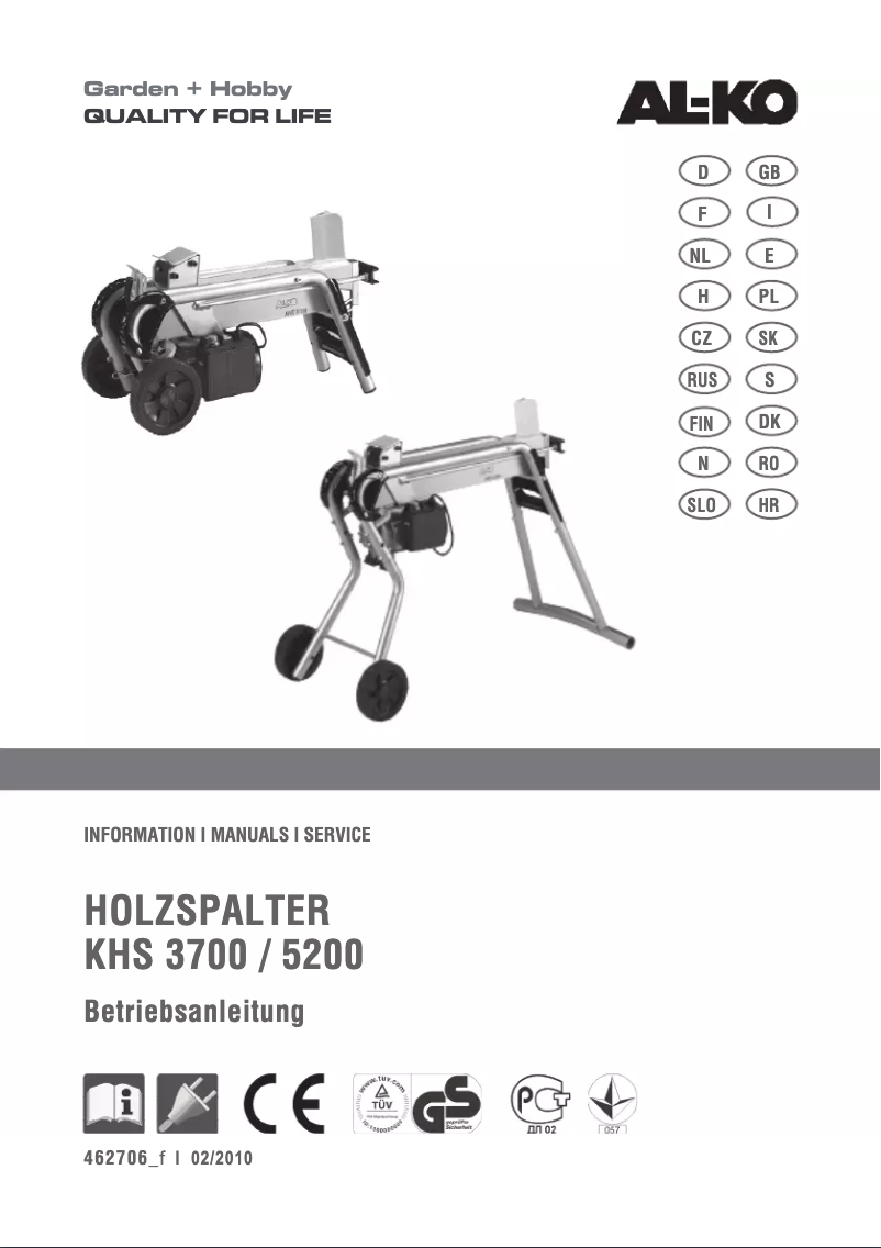 Página 1 del manual Manual de usuario AL-KO KHS 5200