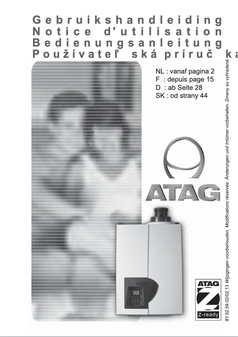 Página 1 del manual Manual de usuario Atag A203C