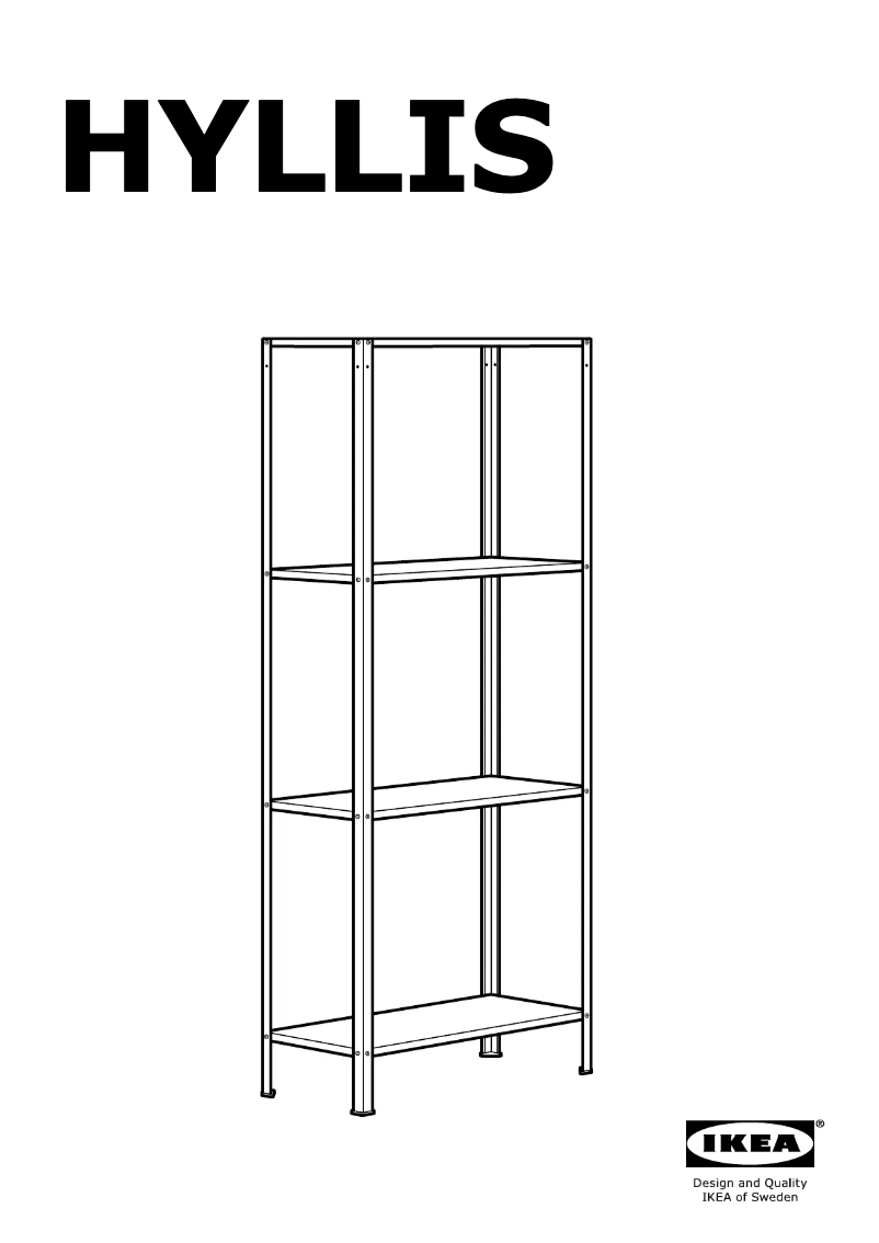 Page 1 de la notice Mode d'emploi Ikea Hyllis