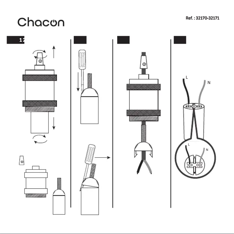 Page 1 de la notice Manuel utilisateur Chacon 32170