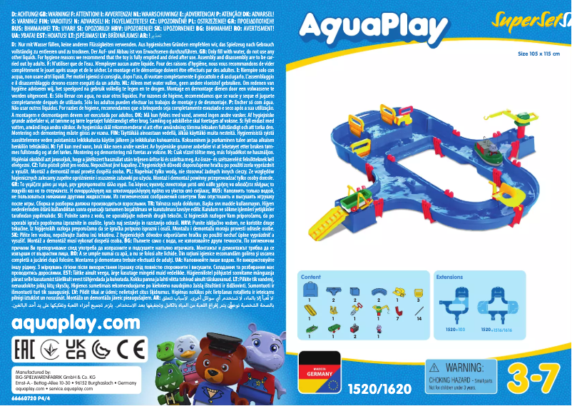 Página 1 del manual Manual de usuario AquaPlay SuperSet 1520