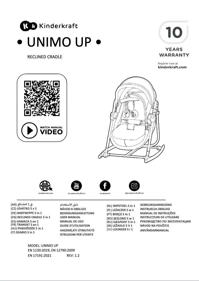 Página 1 del manual Manual de usuario Kindercraft UNIMO