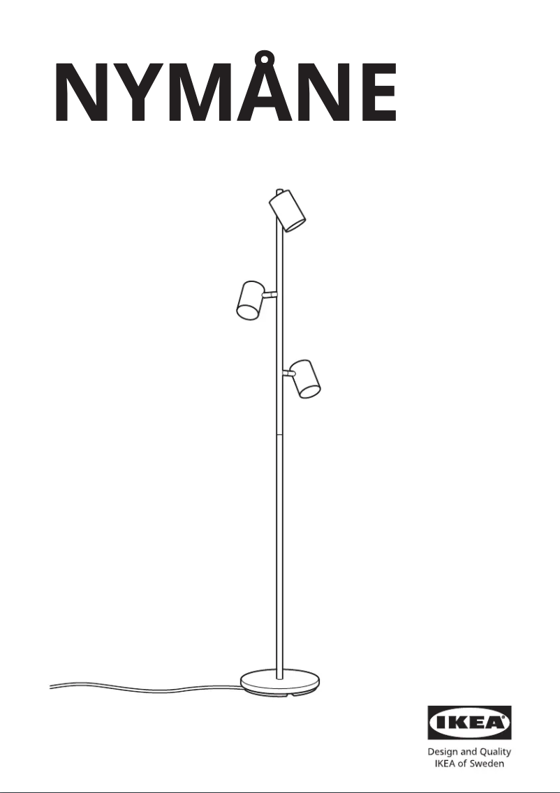 Page 1 de la notice Manuel utilisateur Ikea NYMÅNE 804.777.34