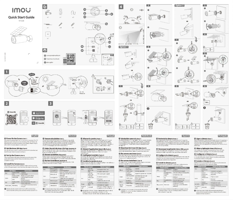 Page 1 de la notice Manuel utilisateur Imou Cell 3C All in One
