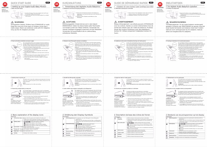 Page 1 de la notice Manuel utilisateur Motorola MBP 169
