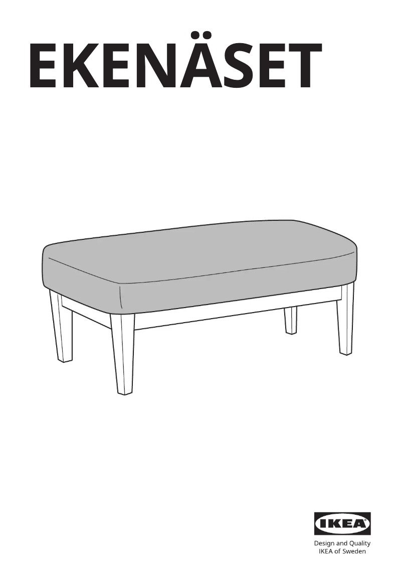 Page 1 de la notice Manuel utilisateur Ikea EKENÄSET 605.335.47