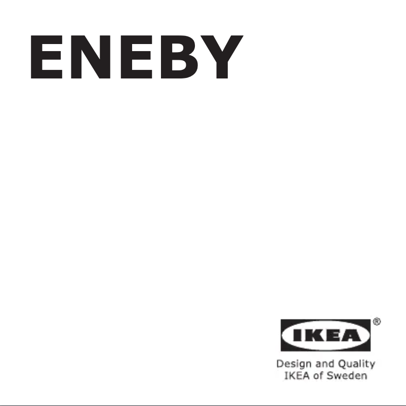 Page 1 de la notice Manuel utilisateur Ikea ENEBY 403.575.35