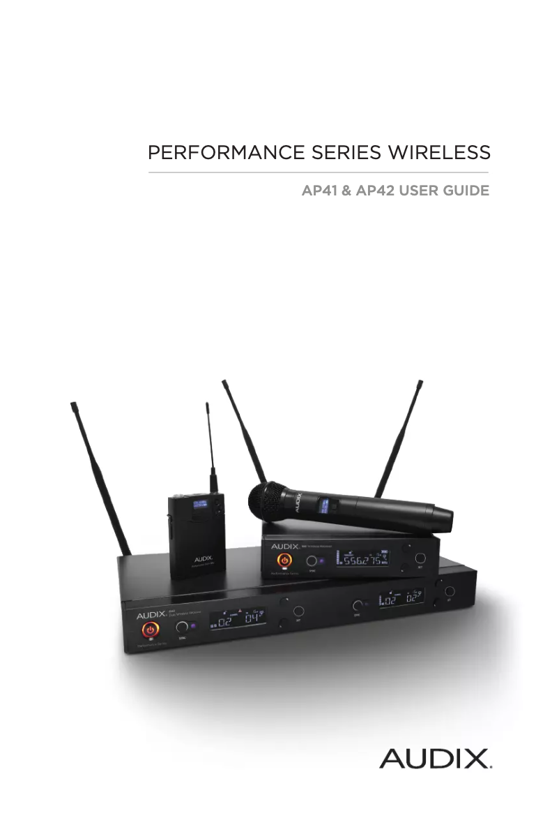 Page 1 de la notice Manuel utilisateur Audix R42 D