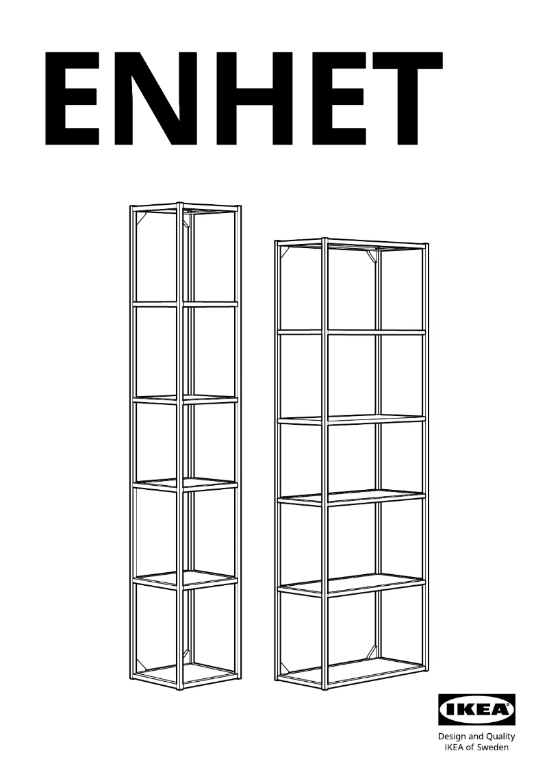Page 1 de la notice Manuel utilisateur Ikea ENHET 404.489.46