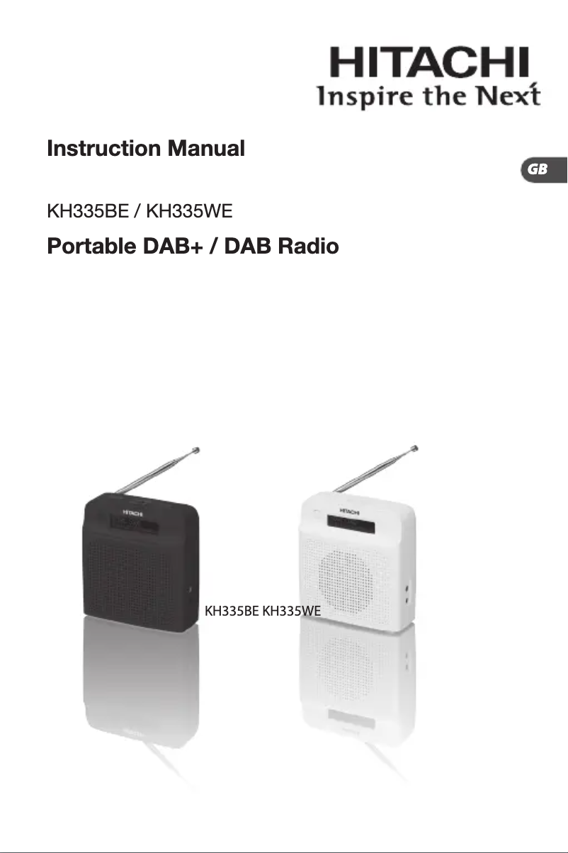 Page 1 de la notice Manuel utilisateur Hitachi KH335WE