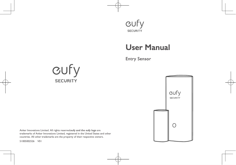 Page 1 de la notice Manuel utilisateur Eufy Entry Sensor