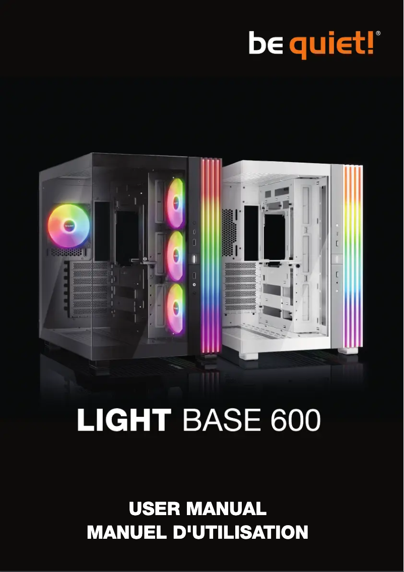 Page 1 de la notice Manuel utilisateur Be Quiet! Light Base 600