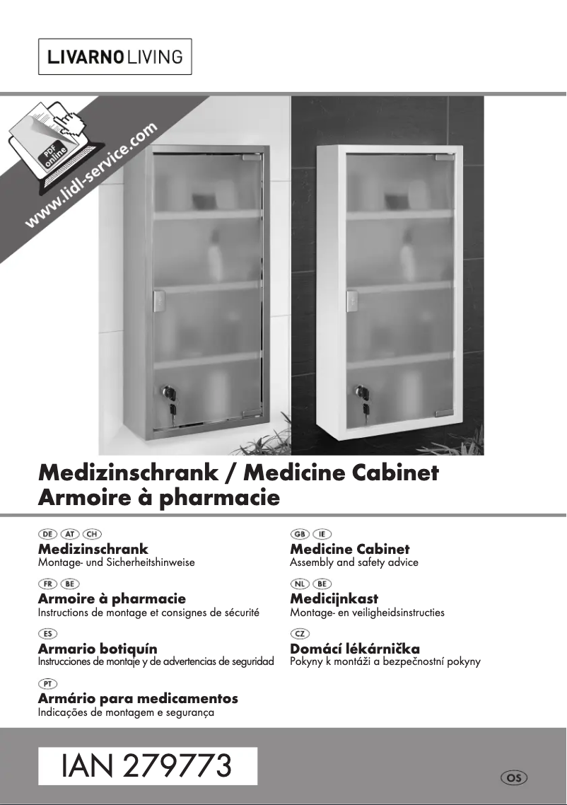 Page 1 de la notice Manuel utilisateur Livarno Lux IAN 279773