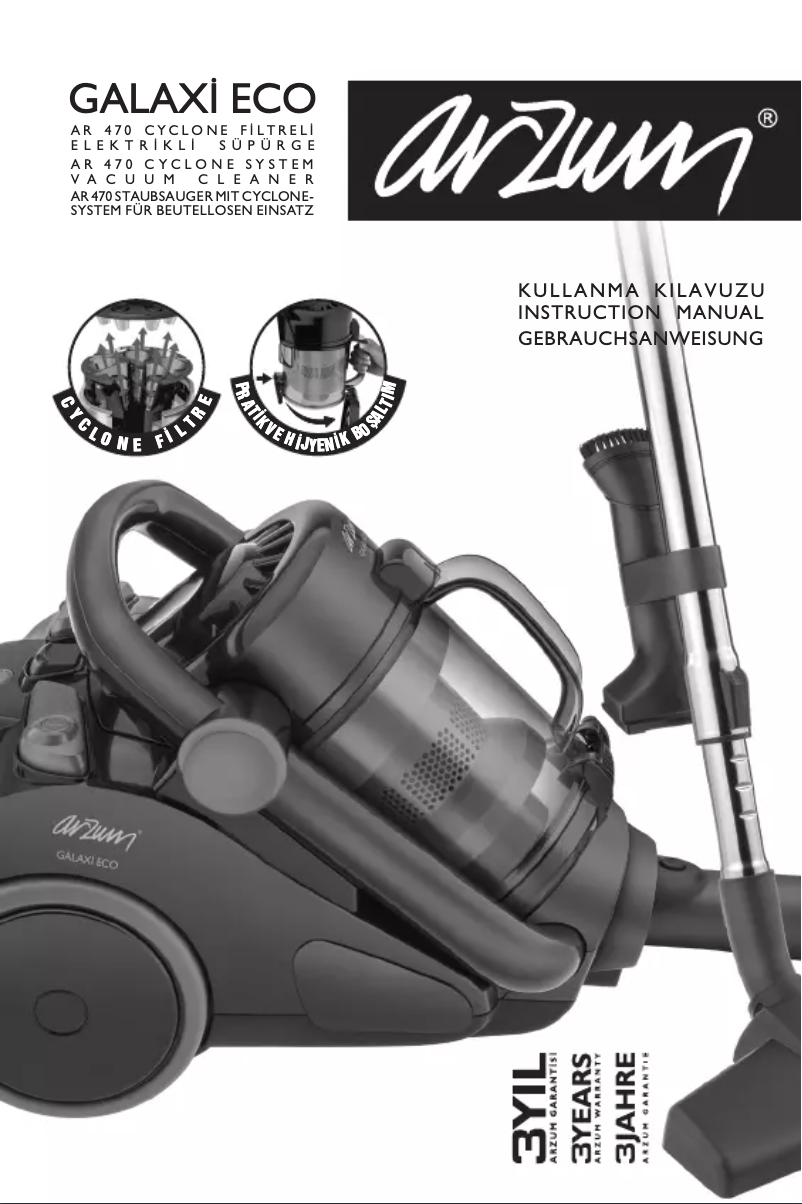 Page 1 of the manual User Manual Arzum AR470