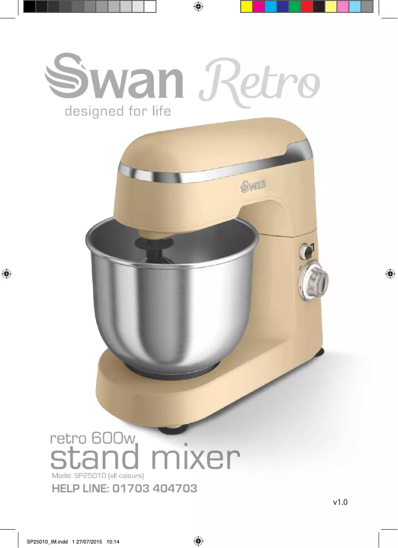 Page 1 de la notice Manuel utilisateur Swan SP25010BN