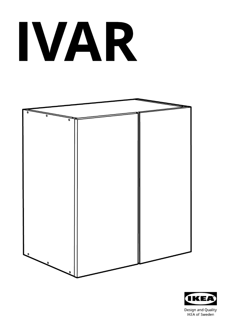 Page 1 de la notice Manuel utilisateur Ikea IVAR 102.150.00