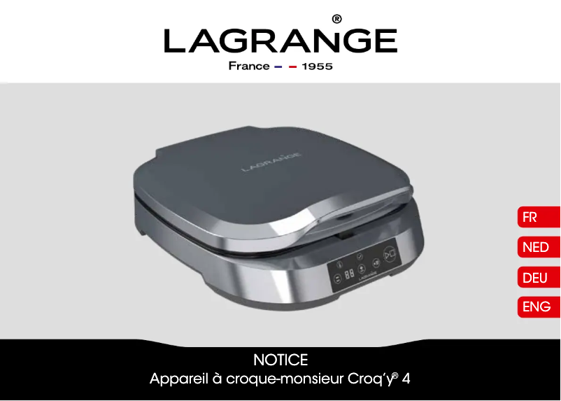 Page 1 of the manual User Manual Lagrange Croq'y 4 189410