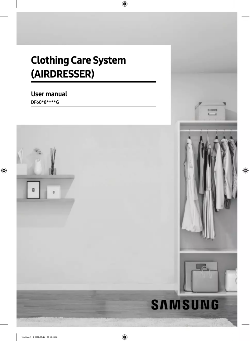 Página 1 del manual Manual de usuario Samsung DF60A8500CG