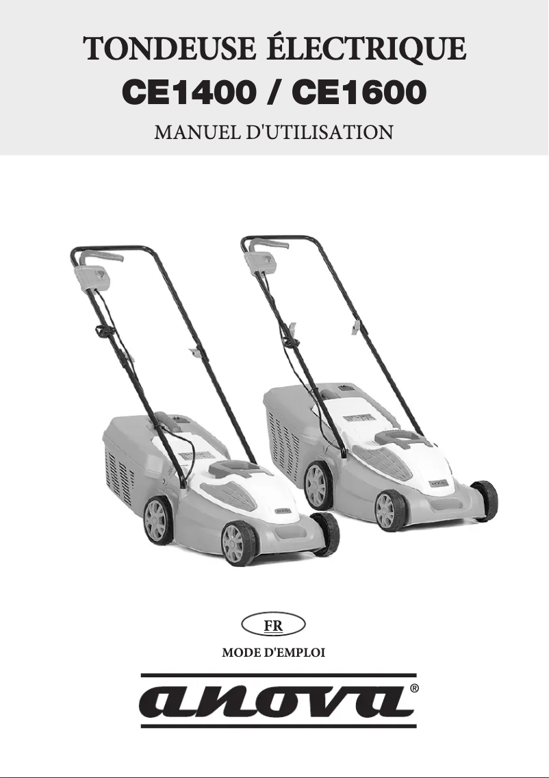 Page 1 de la notice Manuel utilisateur Anova CE1400