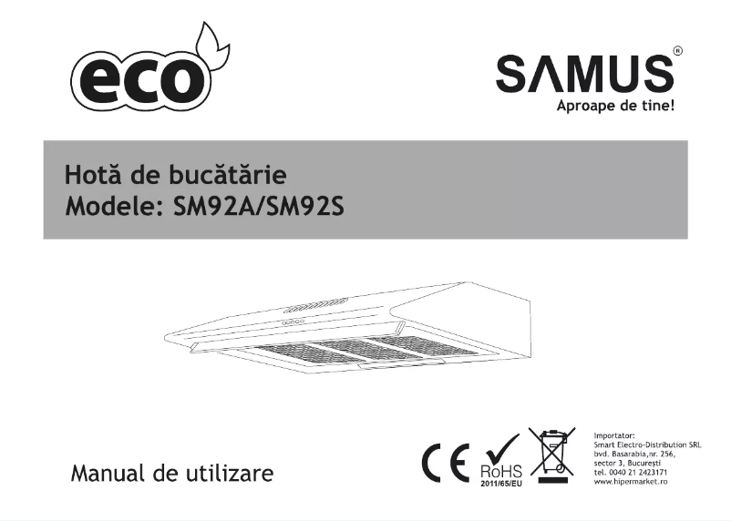 Página 1 del manual Manual de usuario Samus SM92A