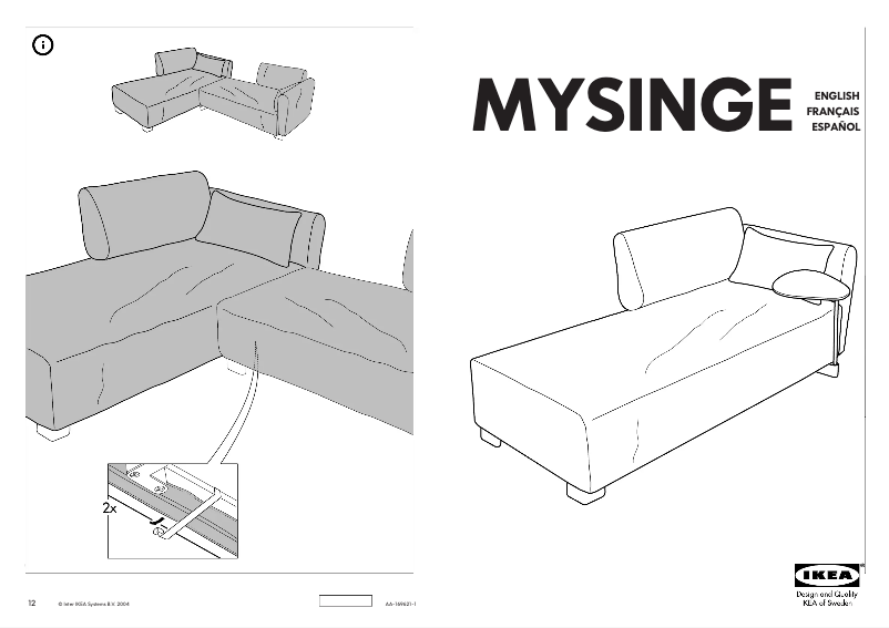 Page 1 de la notice Manuel utilisateur Ikea MYSINGE