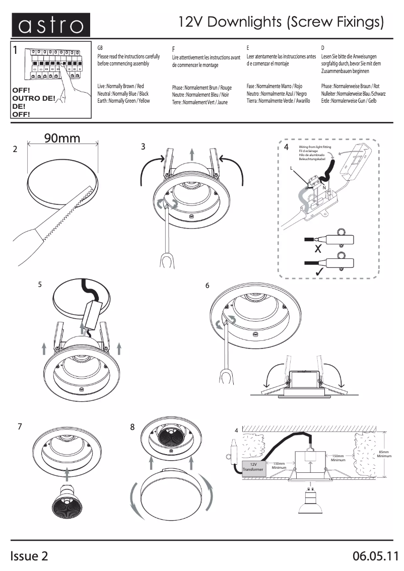 Page 1 de la notice Manuel utilisateur Astro Vancouver 12V