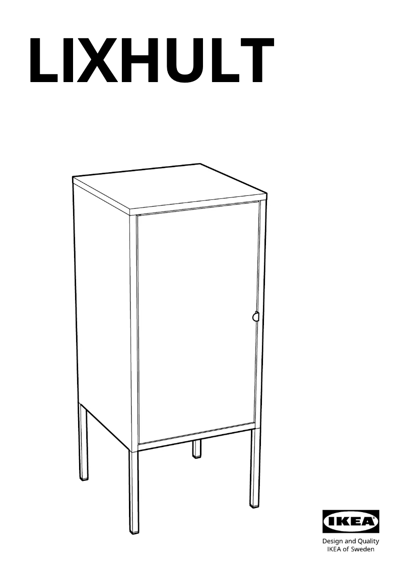 Page 1 de la notice Manuel utilisateur Ikea LIXHULT 004.765.21