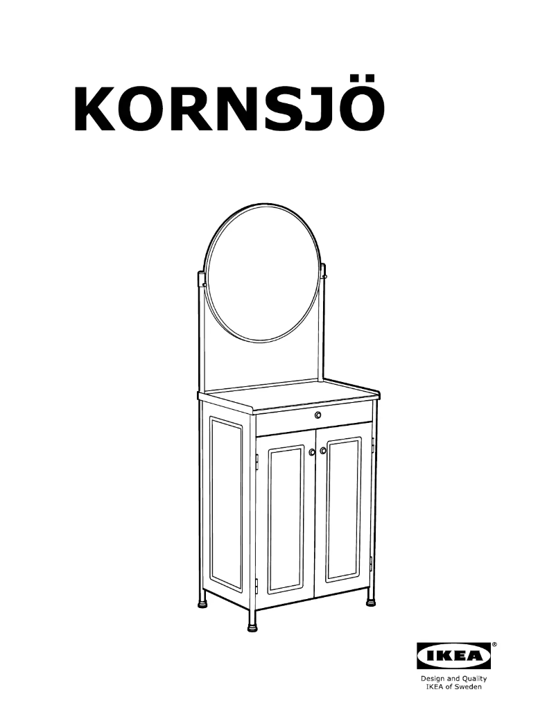 Page 1 de la notice Manuel utilisateur Ikea KORNSJÖ 804.715.67