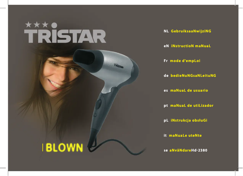 Página 1 del manual Manual de usuario TriStar HD-2380