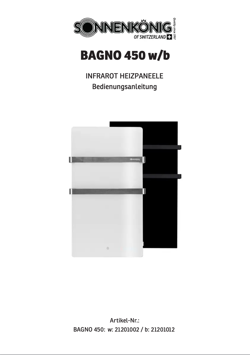 Page 1 de la notice Manuel utilisateur Sonnenkönig Bagno 450