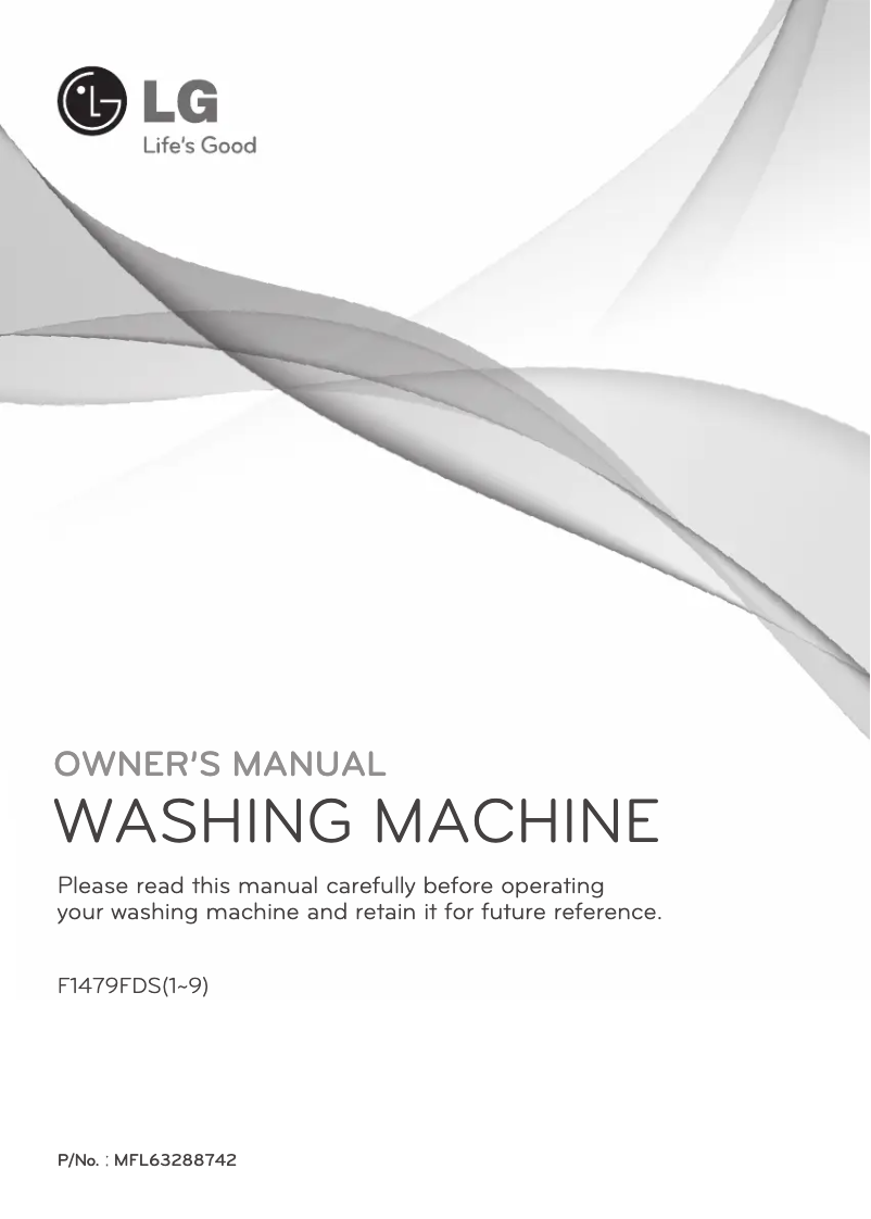Page 1 de la notice Manuel utilisateur LG F1479FDS