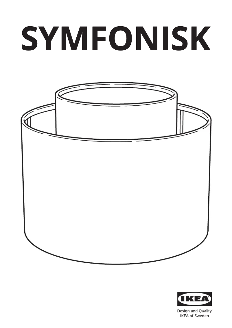 Image de la première page du manuel de l'appareil SYMFONISK 504.947.54