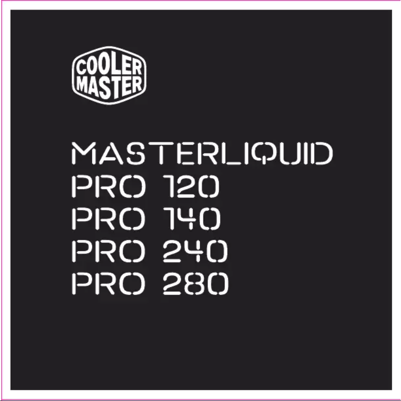 Página 1 del manual Manual de usuario Cooler Master MasterLiquid Pro 140