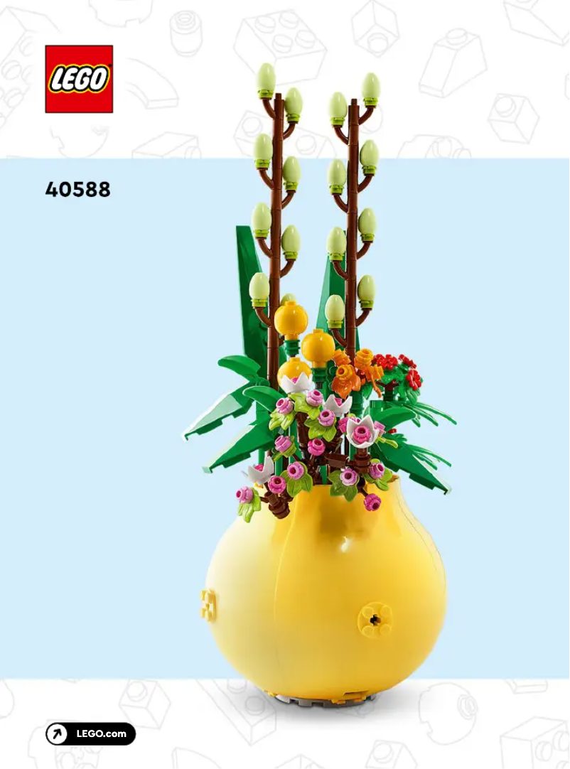 Page 1 de la notice Manuel utilisateur Lego Flowerpot 40588