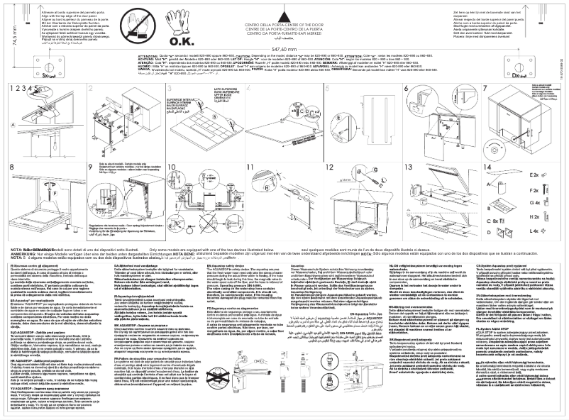 Page 1 de la notice Manuel utilisateur Smeg DWAFI6214